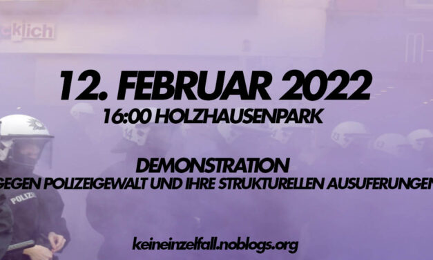 Demonstration: Un_Sicherheitsbehörden Auflösen! NSU 2.0 Aufklären!