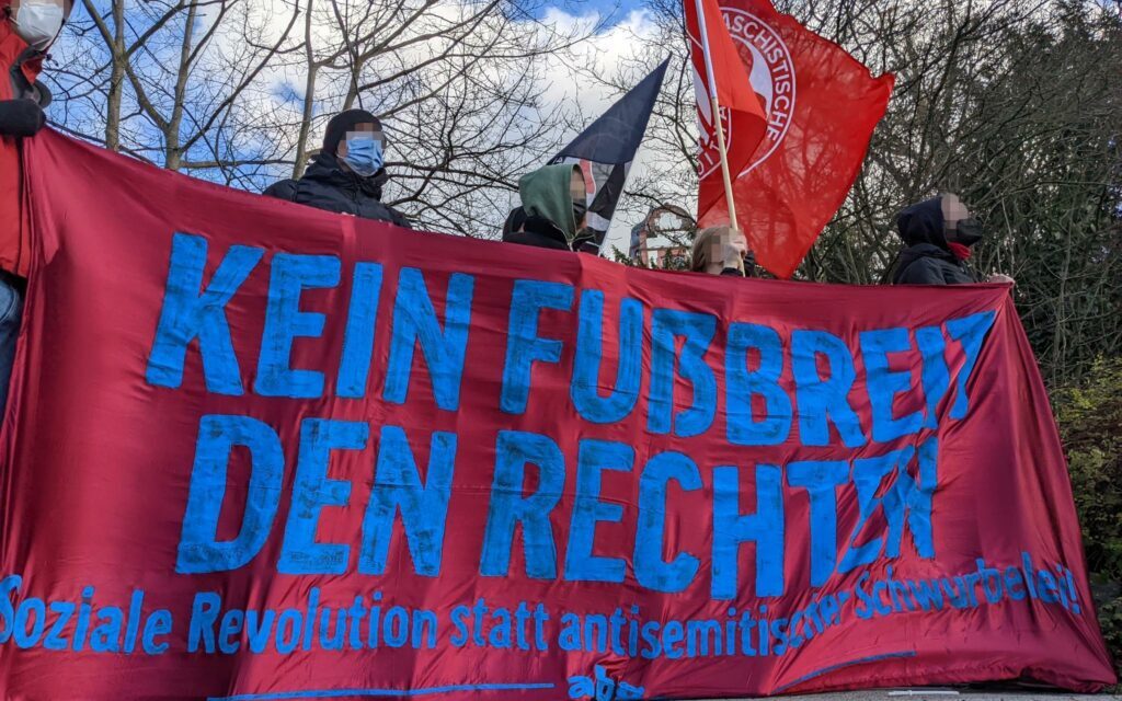 Bericht von den Protesten gegen die AfD-Kundgebung in Friedberg am 5. Februar 2022