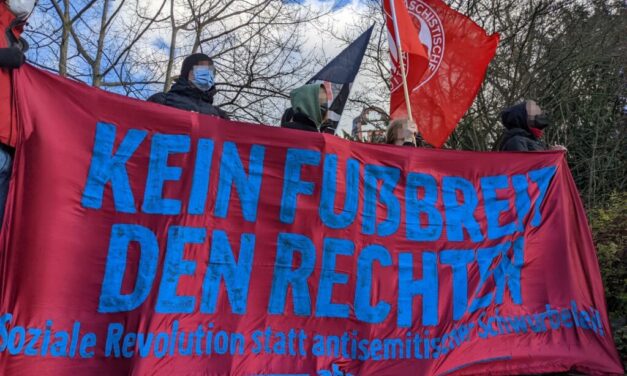 Bericht von den Protesten gegen die AfD-Kundgebung in Friedberg am 5. Februar 2022