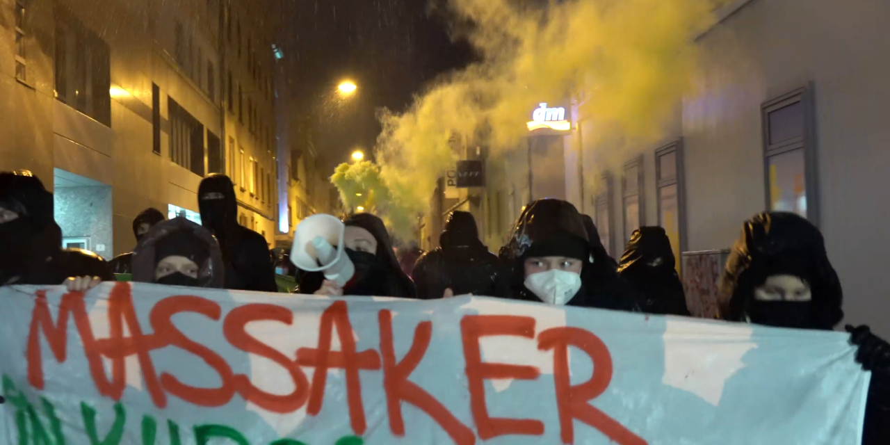 Spontandemonstration gegen Angriffe auf Kurdistan