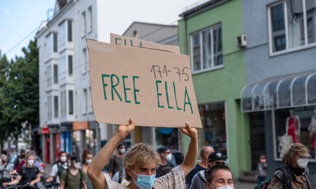 31.3. Vorabenddemo zum letzten Prozesstag #FreeElla