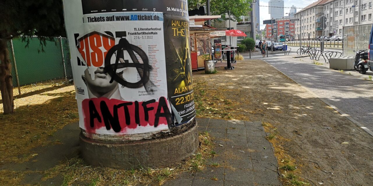 Antisemitische Schmierereien in Frankfurt-Bockenheim beseitigt