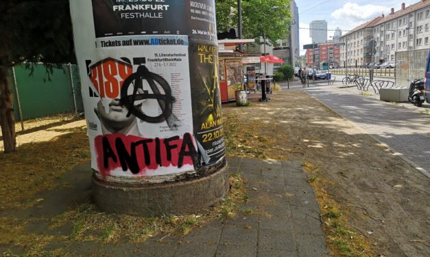 Antisemitische Schmierereien in Frankfurt-Bockenheim beseitigt