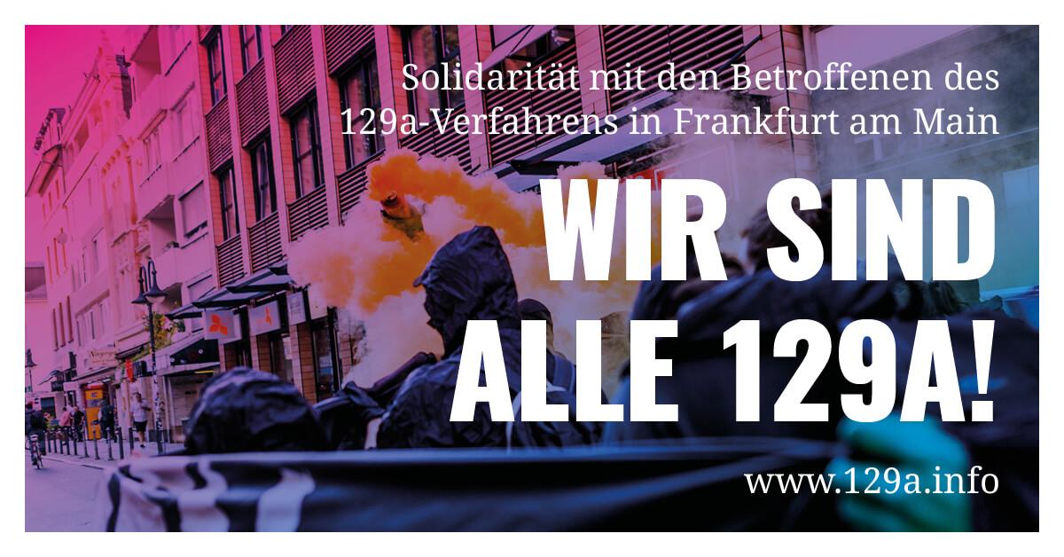 Statement zum §129a-Verfahren Frankfurt/Leipzig