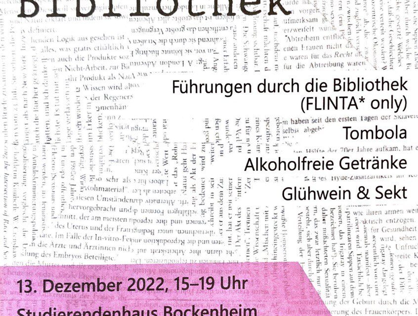 Eröffnung feministische Bibliothek