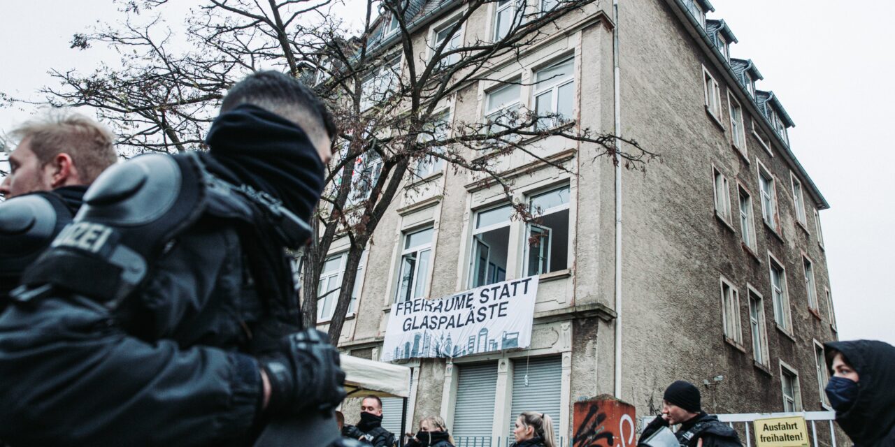 anhaltende Hausbesetzung im Frankfurter Gallus