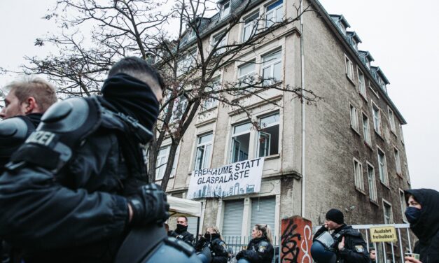 anhaltende Hausbesetzung im Frankfurter Gallus