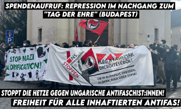 Spenden für in Ungarn inhaftierte Antifas