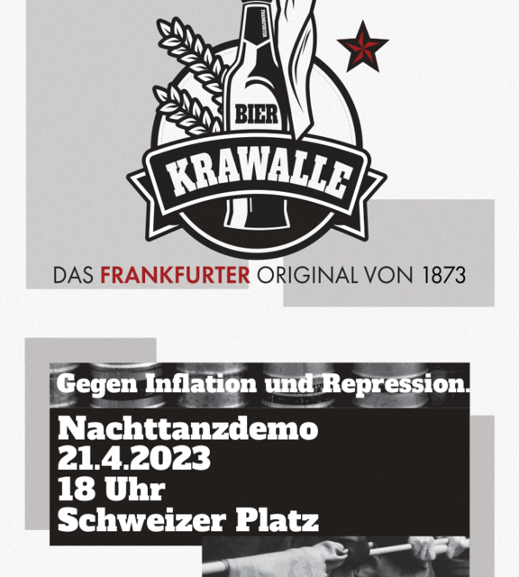 Nachttanzdemo: „Mir wolle Batzebier!“ – 150 Jahre Frankfurter Bierkrawall