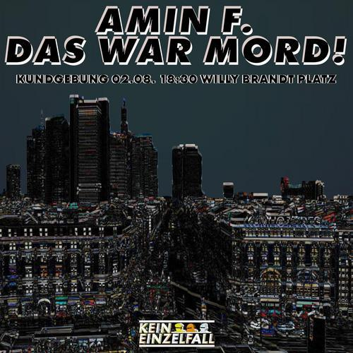 Amin F. – das war Mord [Kundgebung FFM]