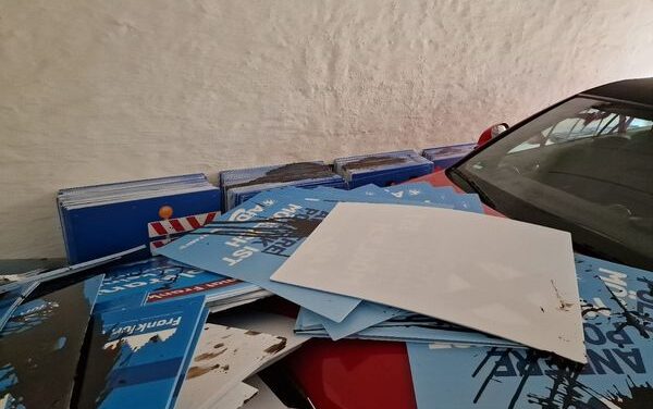 AfD verliert sehr viel Wahlkampfmaterial