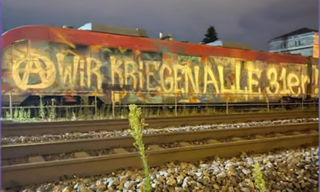 Aufruf zur Solidarität und offensiven Antifa-“Verherrlichung“! #129Graffiti