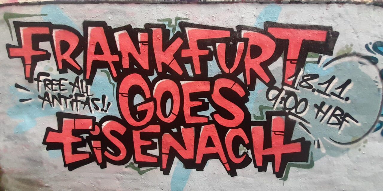Aufruf der SOKO Thüringen zur Demonstration in Eisenach am 18.11.2023