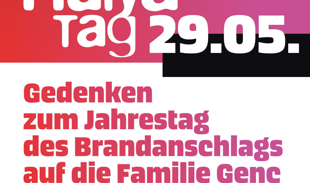 Gedenken zum Jahrestag des Brandanschlags auf die Familie Genç in Solingen