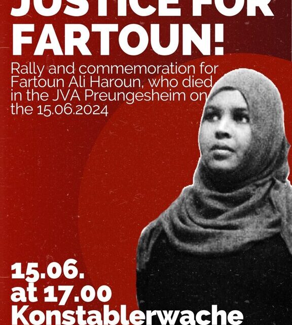 [15.06. FFM] Kundgebung 1. Todestag von Fartoun