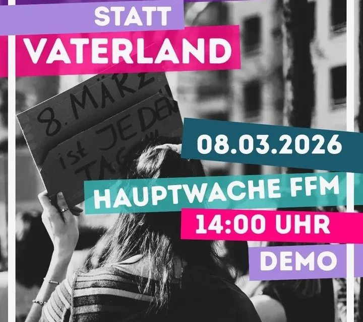 Demo: Feminismus statt Vaterland